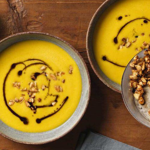 Kürbis-Mandelcreme-Suppe
